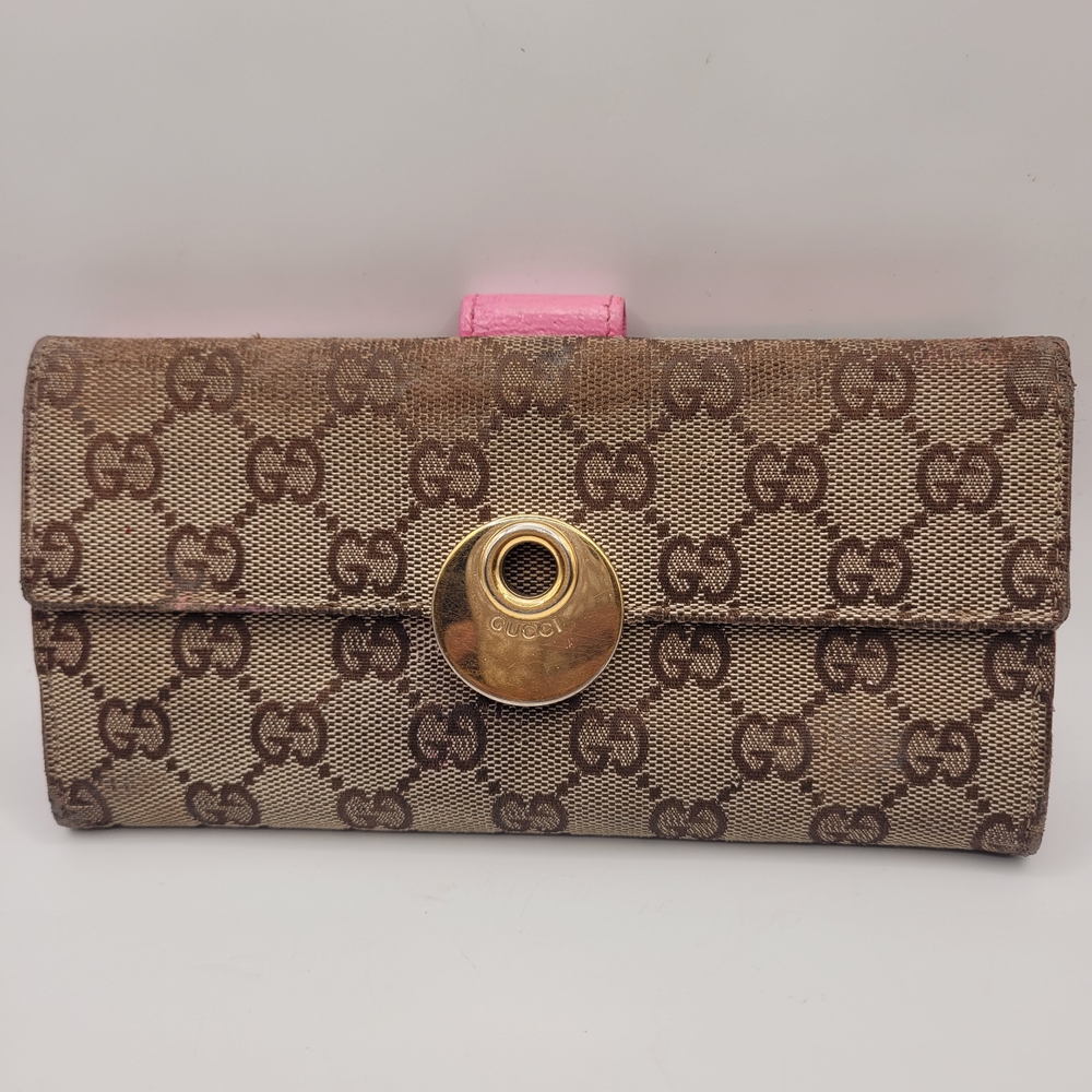 Gucci Brown and Pink Women's Wallet